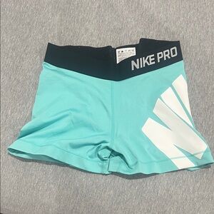 Nike Pro Women's Teal Athletic Shorts